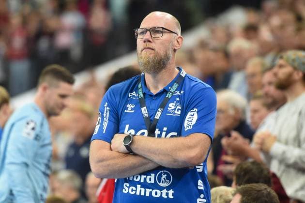 Handball I Men I Season 2025 2026 I Bundesliga I 4 Matchday I SG Flensburg Handewitt TSV Hannover Burgdorf I 15 09 2025 Ales Pajovic Coach, SG Flensburg Handewitt Copyright: xLobeca JanxKirschnerx