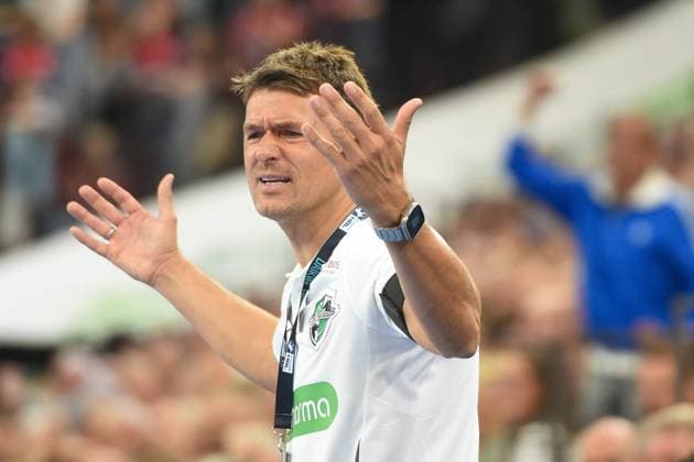 Handball I Men I Season 2025 2026 I Bundesliga I 4 Matchday I SG Flensburg Handewitt TSV Hannover Burgdorf I 15 09 2025 Christian Prokop Coach, TSV Hannover Burgdorf Copyright: xLobeca JanxKirschnerx