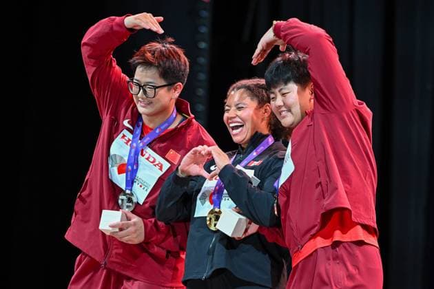 2025.09.16 Tokio Lekkoatletyka Mistrzostwa Swiata N z Jie Zhao Camryn Rogers Jiale Zhang Foto Michal Laudy PressFocus 2025.09.16 Tokyo Athletics World Championships Jie Zhao Camryn Rogers Jiale Zhang Credit: Michal Laudy PressFocus NEWSPIX.PL --- newspix.pl 