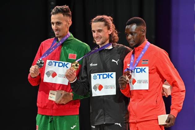 2025.09.16 Tokio Lekkoatletyka Mistrzostwa Swiata N z Soufiane El Bakkali Geordie Beamish Edmund Serem Foto Michal Laudy PressFocus 2025.09.16 Tokyo Athletics World Championships Soufiane El Bakkali Geordie Beamish Edmund Serem Credit: Michal Laudy PressFocus NEWSPIX.PL --- newspix.pl 