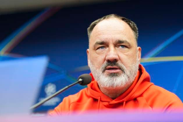 Champions League Slavia Prague Bodo Glimt Prague, Czech Republic 20250916 Slavia Praha s coach Slavie TrpiÅ¡ovskÃ½ at a press conference before the Champions League match against Bodo Glimt Photo Terje Pedersen NTB Praha Czech Republic EDITORIAL USE ONLY RESTRICTED USE FOR BETTING COMPANIES  Copyright: xTerjexPedersenx xNTBx
