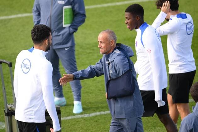 Football, CL, Paris Saint Germain, Training