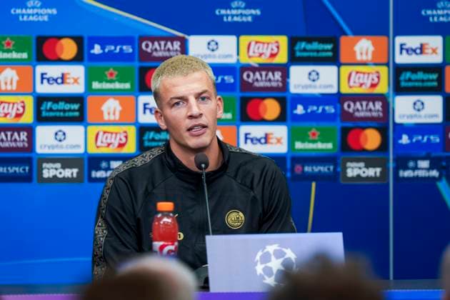 Champions League Slavia Prague Bodo Glimt Prague, Czech Republic 20250916 Bodo Glimts Jostein Gundersen during the press conference before the match against Slavia Prague in the Champions League Photo Terje Pedersen NTB Praha Czech Republic EDITORIAL USE ONLY RESTRICTED USE FOR BETTING COMPANIES  Copyright: xTerjexPedersenx xNTBx