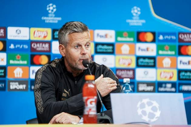 Champions League Slavia Prague Bodo Glimt Prague, Czech Republic 20250916 Bodo Glimt coach Kjetil Knutsen holds a press conference before the match against Slavia Prague in the Champions League Photo Terje Pedersen NTB POOL Praha Czech Republic EDITORIAL USE ONLY RESTRICTED USE FOR BETTING COMPANIES  Copyright: xTerjexPedersenx xNTBx