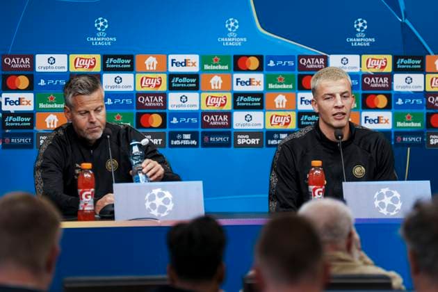 Champions League Slavia Prague Bodo Glimt Prague, Czech Republic 20250916 Bodo Glimt coach Kjetil Knutsen holds a press conference before the match against Slavia Prague in the Champions League Photo Terje Pedersen NTB POOL Praha Czech Republic EDITORIAL USE ONLY RESTRICTED USE FOR BETTING COMPANIES  Copyright: xTerjexPedersenx xNTBx