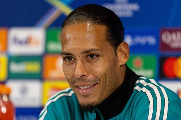 Football - UEFA Champions League - League Phase - Liverpool FC v Club AtlÃ tico de Madrid - MD-1 LIVERPOOL, ENGLAND - Tuesday, September 16, 2025: Liverpool s captain Virgil van Dijk during a press conference, PK, Pressekonferenz at Anfield ahead of the UEFA Champions League game between Liverpool FC and AtlÃ tico de Madrid. (Photo by Jessica Hornby Propaganda)  Copyright: xDavidxRawcliffex P2025-09-16-LFC-Training-Atletico-42