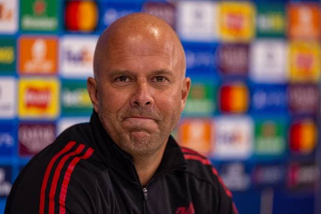 Football - UEFA Champions League - League Phase - Liverpool FC v Club AtlÃ tico de Madrid - MD-1 LIVERPOOL, ENGLAND - Tuesday, September 16, 2025: Liverpool s head coach Arne Slot during a press conference, PK, Pressekonferenz at Anfield ahead of the UEFA Champions League game between Liverpool FC and AtlÃ tico de Madrid. (Photo by David Rawcliffe Propaganda) LIVERPOOL Anfield MERSEYSIDE ENGLAND  Copyright: xDavidxRawcliffex P2025-09-16-Liverpool_Atletico_MD-1-46