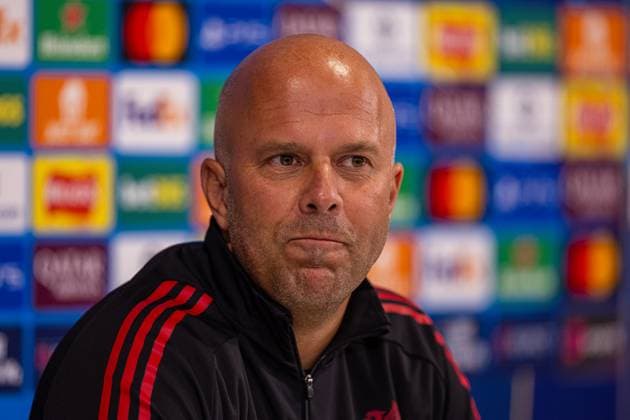 Football - UEFA Champions League - League Phase - Liverpool FC v Club AtlÃ tico de Madrid - MD-1 LIVERPOOL, ENGLAND - Tuesday, September 16, 2025: Liverpool s head coach Arne Slot during a press conference, PK, Pressekonferenz at Anfield ahead of the UEFA Champions League game between Liverpool FC and AtlÃ tico de Madrid. (Photo by David Rawcliffe Propaganda) LIVERPOOL Anfield MERSEYSIDE ENGLAND  Copyright: xDavidxRawcliffex P2025-09-16-Liverpool_Atletico_MD-1-47