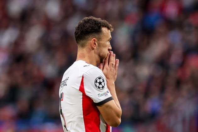 2025-09-16 PSV Eindhoven v Royale Union Saint-Gilloise - UEFA Champions League 2025 26 League Phase MD1 EINDHOVEN, NETHERLANDS - SEPTEMBER 16: Ivan Perisic of PSV Eindhoven looks dejected during the UEFA Champions League 2025 26 League Phase MD1 match between PSV Eindhoven and Royale Union Saint-Gilloise at Philips Stadion on September 16, 2025 in Eindhoven, Netherlands. Eindhoven Philips Stadion Netherlands Content not available for redistribution in The Netherlands directly or indirectly through any third parties. Copyright: xBenxGalx