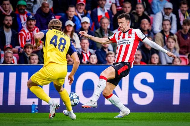 EINDHOVEN , 16-09-2025 , Philips Stadium , season 2025 2026 , UEFA Champions League football , league phase, match between PSV and Union SG , picture shows PSV player Ivan Perisic PSV - Union SG  x31052923x Copyright: