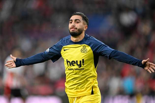 PSV Eindhoven v Royale Union Saint-Gilloise - UEFA Champions League EINDHOVEN, NETHERLANDS - SEPTEMBER 16 : Ait El Hadj Anouar midfielder of Union Saint-Gilloise celebrates scoring a goal during the UEFA Champions League 2025 26 League Phase MD1 match between PSV Eindhoven and Royale Union Saint-Gilloise on September 16, 2025 in Eindhoven, Netherlands, 16 09 2025 Eindhoven Netherlands  Copyright: xNicoxVereeckenx