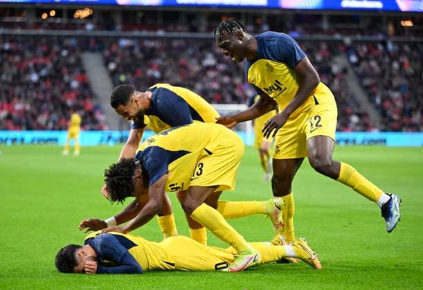 PSV Eindhoven v Royale Union Saint-Gilloise - UEFA Champions League EINDHOVEN, NETHERLANDS - SEPTEMBER 16 : Ait El Hadj Anouar midfielder of Union Saint-Gilloise celebrates scoring a goal during the UEFA Champions League 2025 26 League Phase MD1 match between PSV Eindhoven and Royale Union Saint-Gilloise on September 16, 2025 in Eindhoven, Netherlands, 16 09 2025 Eindhoven Netherlands  Copyright: xNicoxVereeckenx