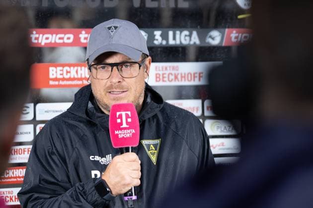 16 09 2025, xkwix, Football, Third League, SC Verl Alemannia Aachen, Sportclub Arena Benedetto Muzzicato Alemannia Aachen Head Coach NRW Germany