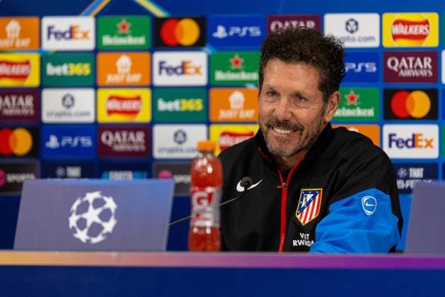 Football - UEFA Champions League - League Phase - Liverpool FC v Club AtlÃ tico de Madrid - MD-1 LIVERPOOL, ENGLAND - Tuesday, September 16, 2025: Atletico Madrid s head coach Diego Simeone during a press conference, PK, Pressekonferenz at Anfield ahead of the UEFA Champions League game between Liverpool FC and AtlÃ tico de Madrid. (Photo by Jessica Hornby Propaganda)  Copyright: xDavidxRawcliffex P2025-09-16-LFC-Training-Atletico-78