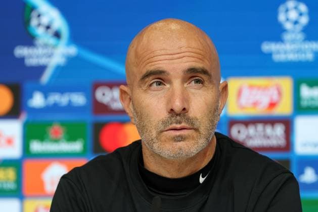 Enzo Maresca Chelsea FC, Head Coach at Press Conference, GER, International Press Conference, Chelsea FC, Football, UEFA Champions League, League Phase, Matchday 1, 2025 2026 Season, 16 09 2025, GER, International Press Conference, Chelsea FC, Football, UEFA Champions League, League Phase, Matchday 1, 2025 2026 Season, 16 09 2025 Munich Copyright: xEibner-Pressefoto JennixMaulx EP_JML