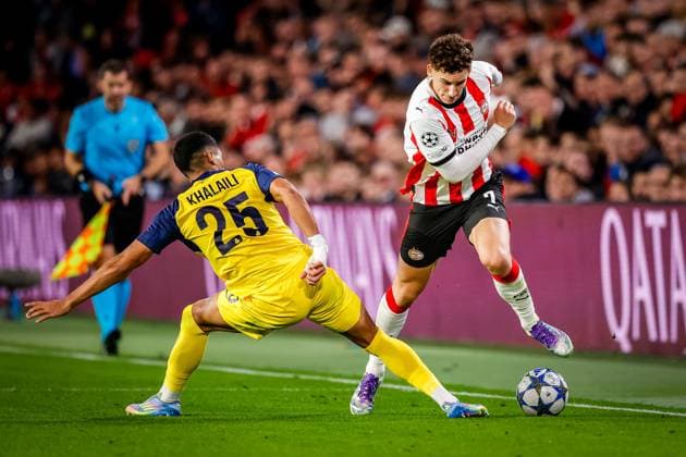 EINDHOVEN , 16-09-2025 , Philips Stadium , season 2025 2026 , UEFA Champions League football , league phase, match between PSV and Union SG , picture shows PSV player Ruben van Bommel PSV - Union SG  x31053976x Copyright: