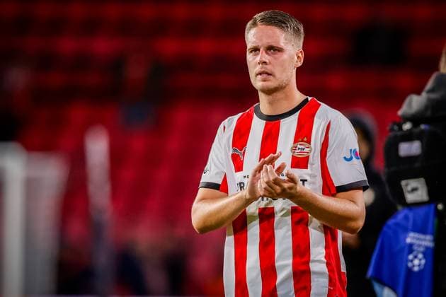 EINDHOVEN , 16-09-2025 , Philips Stadium , season 2025 2026 , UEFA Champions League football , league phase, match between PSV and Union SG , picture shows PSV player Joey Veerman after the match PSV - Union SG  x31054163x Copyright: