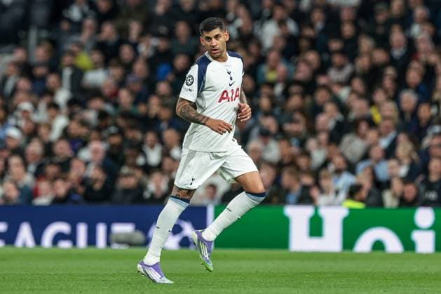 UEFA Champions League League Stage Tottenham Hotspur v Villarreal Cristian Romero of Tottenham Hotspur during the UEFA Champions League match Tottenham Hotspur vs Villarreal at Tottenham Hotspur Stadium, London, United Kingdom, 16th September 2025 (Photo by Mark Cosgrove News Images) London Tottenham Hotspur Stadium United Kingdom Copyright: xMarkxCosgrove NewsxImagesx