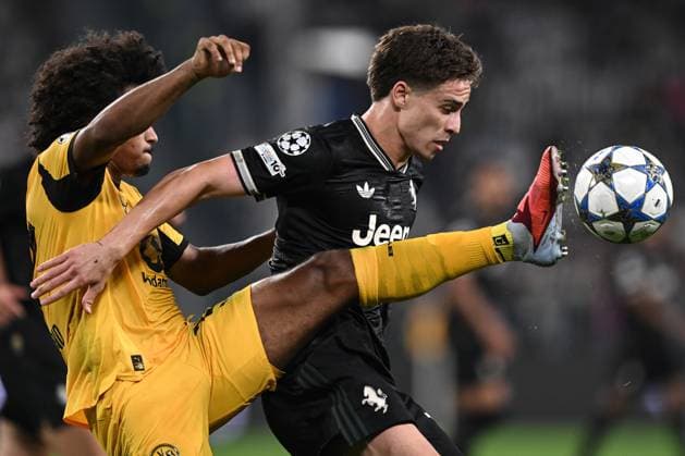 Db Torino 16 09 2025 - Champions League Juventus-Borussia Dortmund foto Daniele Buffa Image nella foto: Kenan Yildiz-Karim Adeyemi 