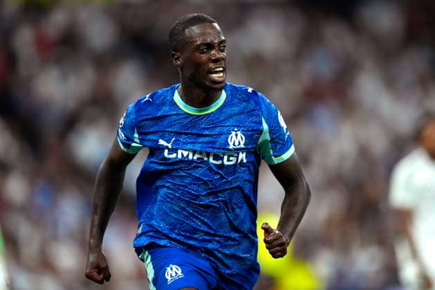 ESP: Real Madrid v Olympique de Marseille. UEFA Champions League. Matchday 1. Timothy Weah of Olympique Marsella during the UEFA Champions League match, between Real Madrid and Olympique de Marseille, matchday 1, played at Santiago Bernabeu Stadium on September 16, 2025 in Madrid, Spain. kpng Copyright: xCesarxCebollax xPRESSINx PS_250916_RMA_MAR_752