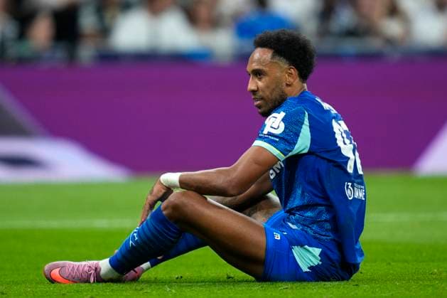 ESP: Real Madrid v Olympique de Marseille. UEFA Champions League. Matchday 1. Pierre-Emerick Aubameyang of Olympique Marsella during the UEFA Champions League match, between Real Madrid and Olympique de Marseille, matchday 1, played at Santiago Bernabeu Stadium on September 16, 2025 in Madrid, Spain. kpng Copyright: xCesarxCebollax xPRESSINx PS_250916_RMA_MAR_771