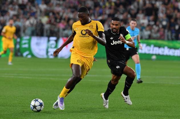 Foto IPP Massimo Rana Torino 16-09-2025 Calcio Champions League 2025 2026 Juventus-Borussia Dortmund nella foto gleison bremer e guirassy serhou Italy Photo Press - World Copyright italy ITALY  Copyright: xR4924_italyphotopressx