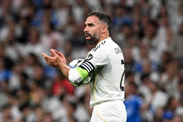 REAL MADRID CF v OLYMPIQUE DE MARSEILLE. CHAMPIONS LEAGUE 2025 2026. ROUND 1. Real Madrid CF s Dani Carvajal during Champions League 2024 2025 Round 1 match. September 16,2025. (ALTERPHOTOS Jorge Ropero) MadridSpain  Copyright: xJorgexRoperox