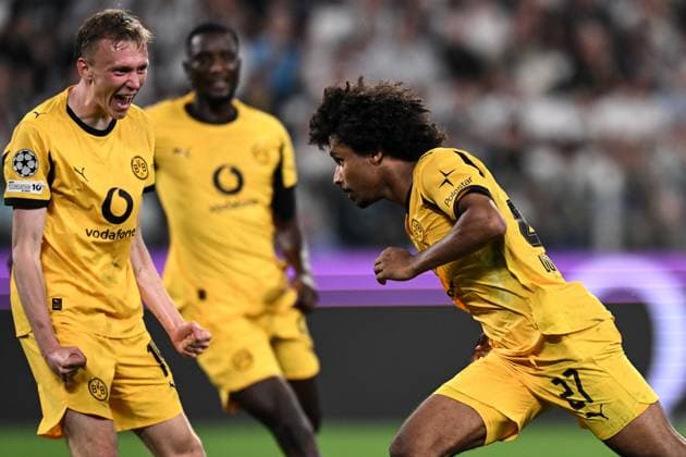 Db Torino 16 09 2025 - Champions League Juventus-Borussia Dortmund foto Daniele Buffa Image nella foto: esultanza gol Karim Adeyemi 
