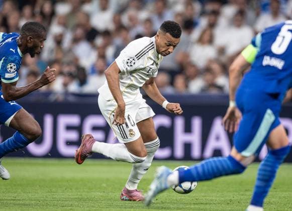 Real Madrid x Marseille Mbappe (Real Madrid) in action during the game against Marseille valid for Champions League at the Santiago Bernabeu stadium, in Madrid, today September 16, 2025. Copyright: xx 0L3A6308