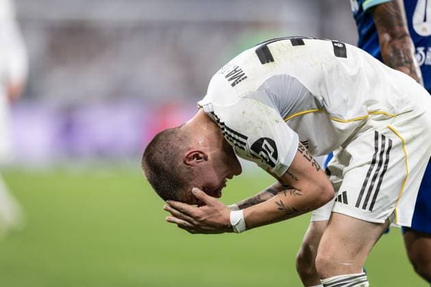 Real Madrid x Marseille Mastantuomo (Real Madrid) in action during the game against Marseille valid for Champions League at the Santiago Bernabeu stadium, in Madrid, today September 16, 2025. Copyright: xx 0L3A6908