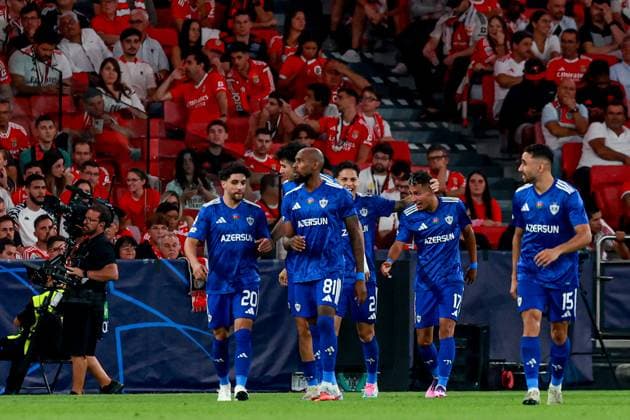 Estadio da Luz Camilo Duran of Qarabag FK celebrates after scoring a goal during the UEFA Champions League 2025 26 League Phase MD1 match between SL Benfica and Qarabag FK at Estadio da Luz on September 16, 2025 UEFA Champions League League Phase MD1 - SL Benfica vs Qarabag FK (Valter Gouveia SPP) Copyright: xValterxGouveia SPPx spp-en-VaGo-VG_L7121