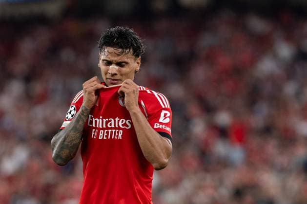September 16, 2025, Lisbon, Lisbon, Portugal: Benfica midfielder from Colombia RICHARD RIOS (20) in action during the game for Matchday 1 of Group Phase of the UEFA Champions League between Benfica and Qarabag at Estadio da Luz Lisbon Portugal - ZUMAs359 20250916_zsp_s359_040 Copyright: xAlexandrexdexSousax