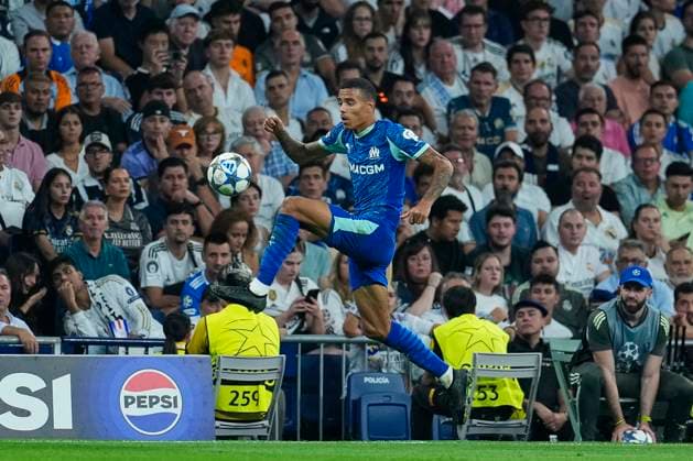 Mason Greenwood of Olympique de Marseille during the UEFA Champions League match between Real Madrid CF and Olimpique Marsella, on September 16, 2025 - 16 09 2025 - Spain Madrid Madrid -  LGMx xLexPictorium LePictorium_0314596