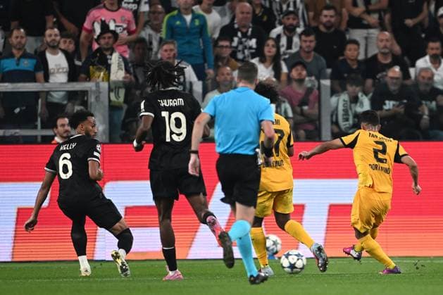 Cm Torino 16 09 2025 - Champions League Juventus-Borussia Dortmund foto Cristiano Mazzi Image nella foto: gol Yan Couto 