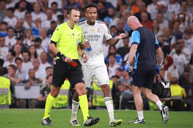 UEFA Champions League soccer match Real Madrid vs Olympique Marsella at Santiago Bernabeu Stadium in Madrid, Spain 16 September 2025 Militao 900 Cordon Press  900 CordonxPress LOF - UEFA Champions League Real Madrid vs Olympique Marsella