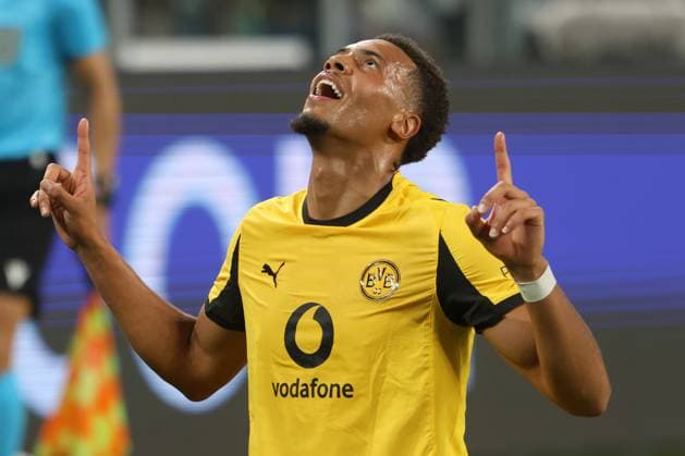 FELIX NMECHA, Borussia Dortmund, Champions League, 2025-26, Juventus vs Borussia Dortmund 4-4, 16-09-2025, Esultanza, Celebration, Jubel CHAMPIONS LEAGUE 2025-26 JUVENTUS-BORUSSI DORTMUND 4-4