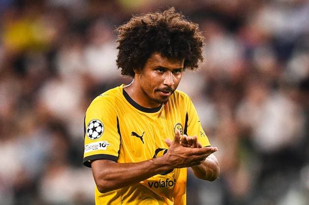 September 16, 2025, Turin, Italy, Italy: Karim ADEYEMI of Borussia Dortmund during the UEFA Champions League, League Phase MD1 match between Juventus FC and Borussia Dortmund at Allianz Stadium on September 16, 2025 in Turin, Italy. Turin Italy - ZUMAm308 20250916_zsp_m308_137 Copyright: xMatthieuxMirvillex