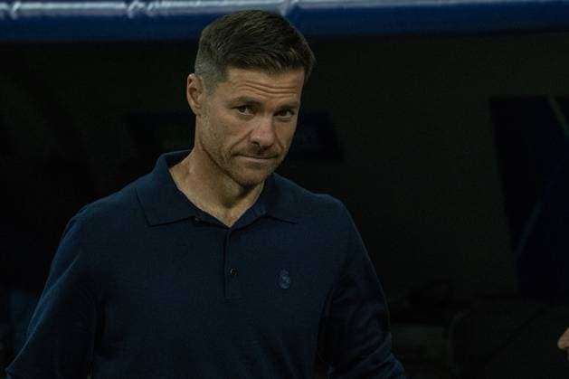September 16, 2025, Madrid, Spain: Xabi Alonso, Real Madrid coach, seen during the UEFA Champions League match between Real Madrid CF and Olympique de Marseille at the Santiago BernabÃ u. Final Score; Real Madrid 2 - 1 Olympique de Marseille Madrid Spain - ZUMAs197 20250916_aaa_s197_373 Copyright: xDavidxCanalesx
