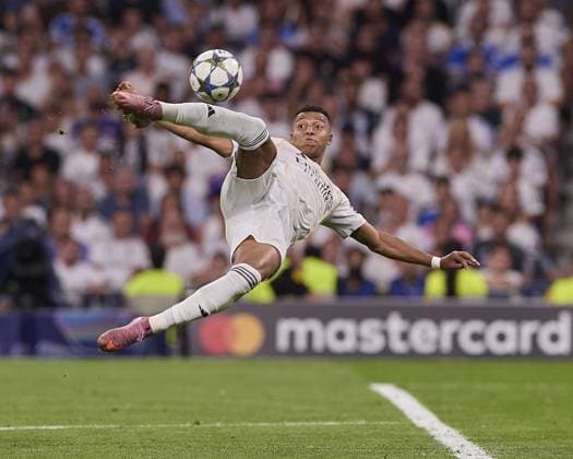 September 16, 2025, Madrid, Spain: KYLIAN MBAPPE of Real Madrid CF in action against Olympique de Marseille during the UEFA Champions League 2025 2026 first round day 1 football match at Santiago Bernabeu Stadium. Final score: Madrid Spain - ZUMAs197 20250916_mda_s197_420 Copyright: xFedericoxTitonex