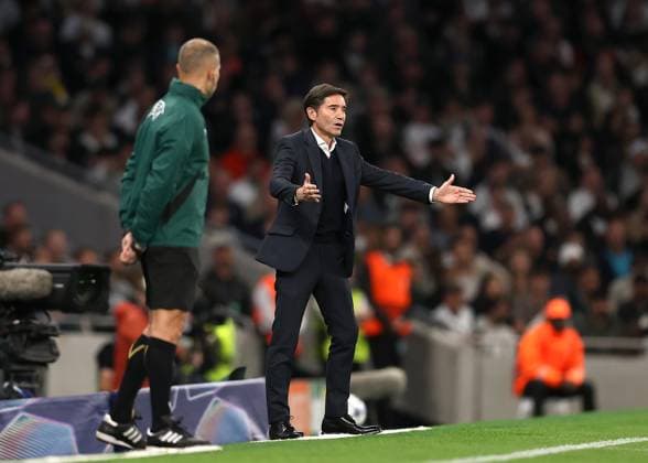 16th September 2025; Tottenham Hotspur Stadium, London, England; UEFA Champions League Football, Tottenham Hotspur versus Villarreal Villarreal Manager Marcelino on the touchline  JohnxPatrickxFletcher