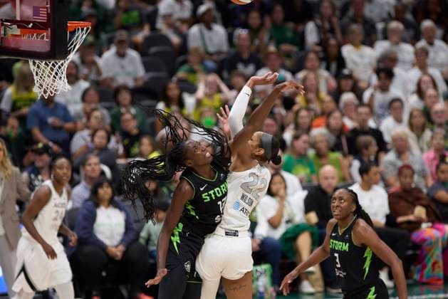 Basketball, Women, WNBA, Playoffs, Seattle Storm - Las Vegas Aces