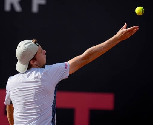 TENNIS - ATP, Tennis Herren Layjet Open BAD WALTERSDORF,AUSTRIA,17.SEP.25 - TENNIS - ATP Challenger Tour, Layjet Open. Image shows Joel Schwaerzler (AUT).  GEPAxpictures xMichaelxRiedler