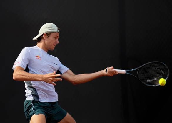 TENNIS - ATP, Tennis Herren Layjet Open BAD WALTERSDORF,AUSTRIA,17.SEP.25 - TENNIS - ATP Challenger Tour, Layjet Open. Image shows Joel Schwaerzler (AUT).  GEPAxpictures xMichaelxRiedler