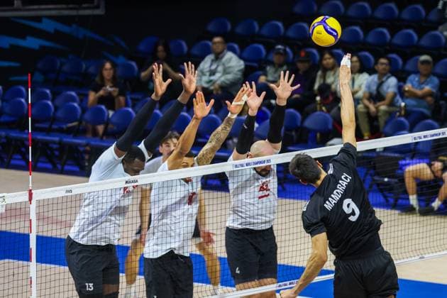 Turkiye v Canada - FIVB Men s Volleyball World Championship, WM, Weltmeisterschaft QUEZON CITY, PHILIPPINES - SEPTEMBER 17: Players compete during the Men s Volleyball Championship 2025 Preliminary Phase between Turkiye and Canada, at the Araneta Coliseum in Quezon City, Philippines, on September 17, 2025. Daniel Ceng Anadolu Quezon City Philippines. Editorial use only. Please get in touch for any other usage.  Copyright: x2025xAnadoluxDanielxCengx