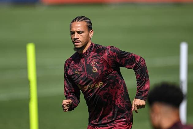Ahead of UEFA Champions League: Eintracht Frankfurt v Galatasaray ISTANBUL, TURKIYE - SEPTEMBER 17: Leroy Sane of Galatasaray attends training session at Metin Oktay Facilities in Istanbul, Turkiye on September 17, 2025, ahead of UEFA Champions League football match between Eintracht Frankfurt and Galatasaray to be held at Deutsche Bank Park, in Frankfurt, Germany. Abdullah Guclu Anadolu Istanbul Turkey. Editorial use only. Please get in touch for any other usage.  Copyright: x2025xAnadoluxAbdullahxGuclux