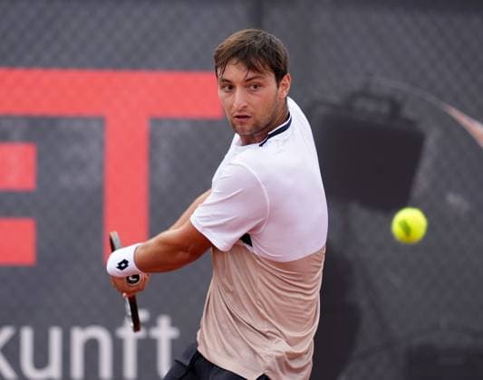 TENNIS - ATP, Tennis Herren Layjet Open BAD WALTERSDORF,AUSTRIA,17.SEP.25 - TENNIS - ATP Challenger Tour, Layjet Open. Image shows Gabriele Piraino (ITA).  GEPAxpictures xMichaelxRiedler