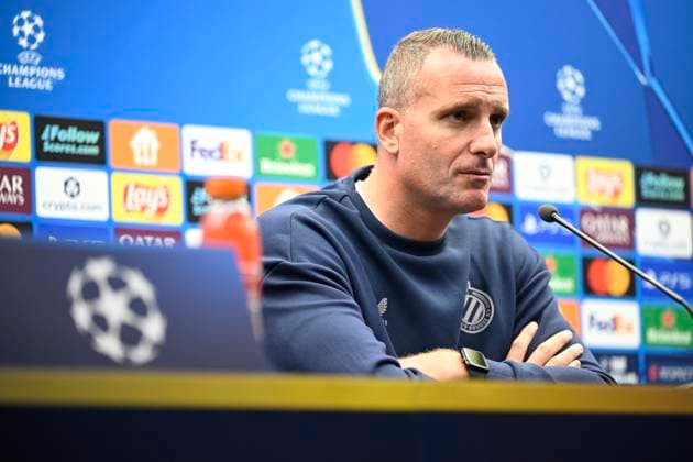 Club Brugge v Monaco - UEFA Champions League Media Activities 17 09 2025 BRUGGE, BELGIUM - SEPTEMBER 17 : Hayen Nicky head coach of Club Brugge talking to the press during a press conference, PK, Pressekonferenz ahead of the UEFA Champions League 2025 26 League Phase MD1 match between Club Brugge and Monaco on September 17, 2025 in Brugge, Belgium, 17 09 2025 Brugge Belgium  Copyright: xNicoxVereeckenx