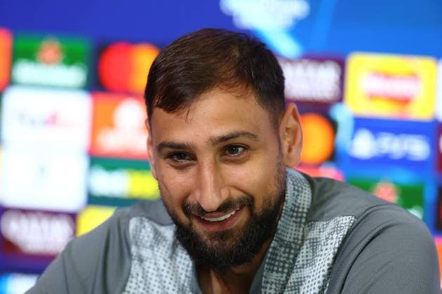 September 17, 2025, Manchester, Naples, England: Gianluigi Donnarumma of Manchester City speaks with media during a press conference, PK, Pressekonferenz ahead of the UEFA Champions League 2025 26 League Phase at Manchester City Football Academy on September 17, 2025 in Manchester, England Manchester England - ZUMAl131 20250917_zsp_l131_012 Copyright: xCiroxDexLucax