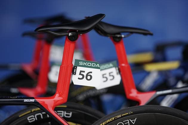 Cycling Tour de Luxembourg 2025 17 09 2025, Cyclisme, Cycling, Tour de Luxembourg, Tour of Luxembourg, 2025, Luxembourg, vl start number bike cycling race, symbolic image