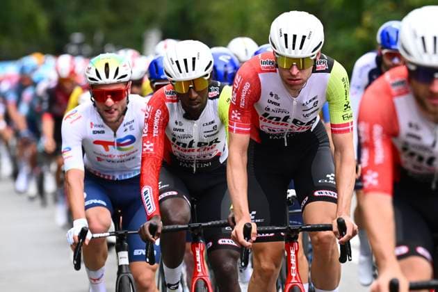 Grand Prix de Wallonie 2025 Cycling Race NAMUR, BELGIUM - SEPTEMBER 17 : Girmay Biniam (ERI) of Intermarche - Wanty during the 66th edition of Grand Prix de Wallonie an UCI ProSeries 1.Pro one day cycling road race for Men Elite of 187 km with start in Dison and finish in Citadelle de Namur on September 17, 2025 in Namur, Belgium, 17 09 2025 ( Motordriver Stefan Boone - Namur Belgium  Copyright: xVincentxKalutx